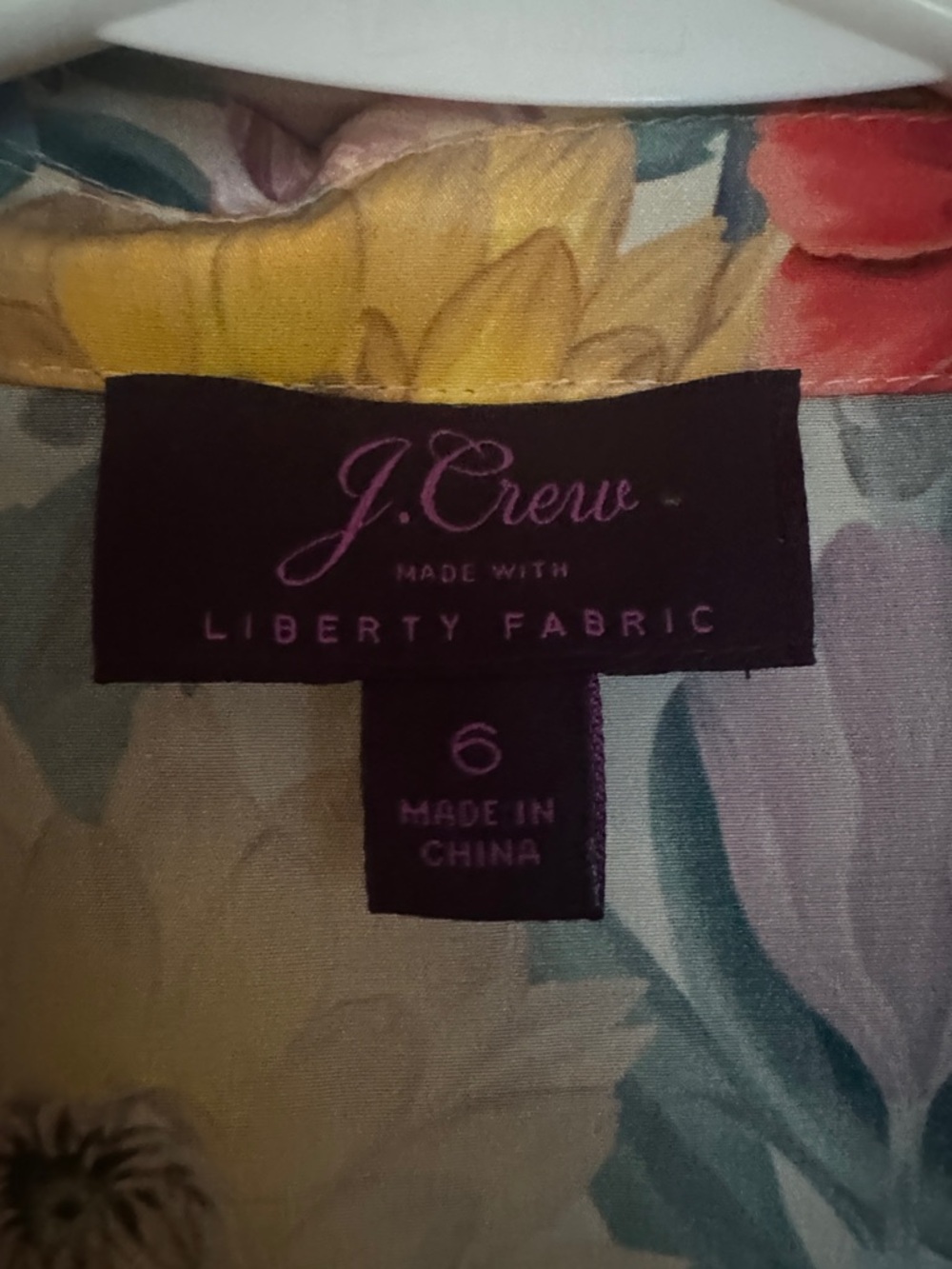 J.Crew x Liberty Silk Melody Floral Top - Picture 2 of 5
